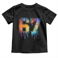 Funny Six Seven Prism Effect Printed Meme Toddler T Shirt
