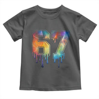 Funny Six Seven Prism Effect Printed Meme Toddler T Shirt