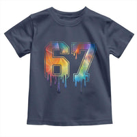Funny Six Seven Prism Effect Printed Meme Toddler T Shirt
