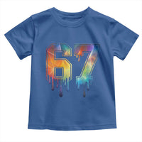Funny Six Seven Prism Effect Printed Meme Toddler T Shirt