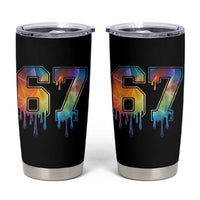 Funny Six Seven Prism Effect Printed Meme Tumbler Cup