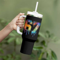 Funny Six Seven Prism Effect Printed Meme Tumbler With Handle
