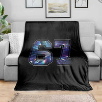 Prism Rainbow Effect Printed Throw Blanket Six Seven 67 Meme