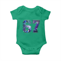 Prism Rainbow Effect Printed Baby Onesie Six Seven 67 Meme