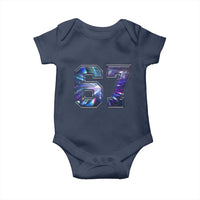 Prism Rainbow Effect Printed Baby Onesie Six Seven 67 Meme