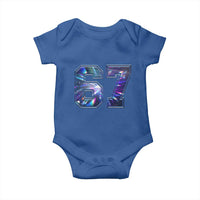 Prism Rainbow Effect Printed Baby Onesie Six Seven 67 Meme