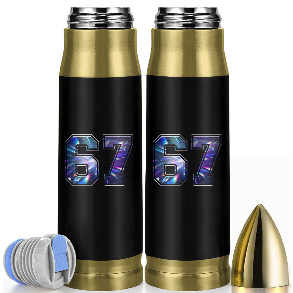 Prism Rainbow Effect Printed Bullet Tumbler Six Seven 67 Meme