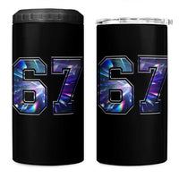 Prism Rainbow Effect Printed 4 in 1 Can Cooler Tumbler Six Seven 67 Meme