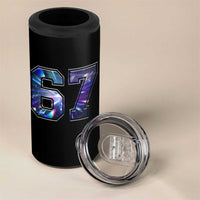 Prism Rainbow Effect Printed 4 in 1 Can Cooler Tumbler Six Seven 67 Meme