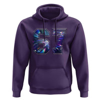 Prism Rainbow Effect Printed Hoodie Six Seven 67 Meme