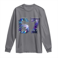 Prism Rainbow Effect Printed Long Sleeve Shirt Six Seven 67 Meme