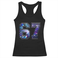 Prism Rainbow Effect Printed Racerback Tank Top Six Seven 67 Meme