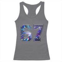 Prism Rainbow Effect Printed Racerback Tank Top Six Seven 67 Meme