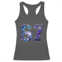 Prism Rainbow Effect Printed Racerback Tank Top Six Seven 67 Meme