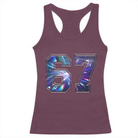 Prism Rainbow Effect Printed Racerback Tank Top Six Seven 67 Meme