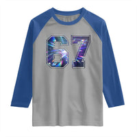 Prism Rainbow Effect Printed Raglan Shirt Six Seven 67 Meme