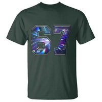 Prism Rainbow Effect Printed T Shirt Six Seven 67 Meme