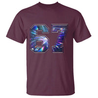 Prism Rainbow Effect Printed T Shirt Six Seven 67 Meme