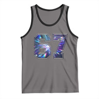 Prism Rainbow Effect Printed Tank Top Six Seven 67 Meme
