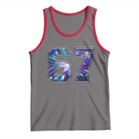 Prism Rainbow Effect Printed Tank Top Six Seven 67 Meme