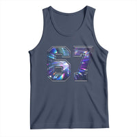 Prism Rainbow Effect Printed Tank Top Six Seven 67 Meme