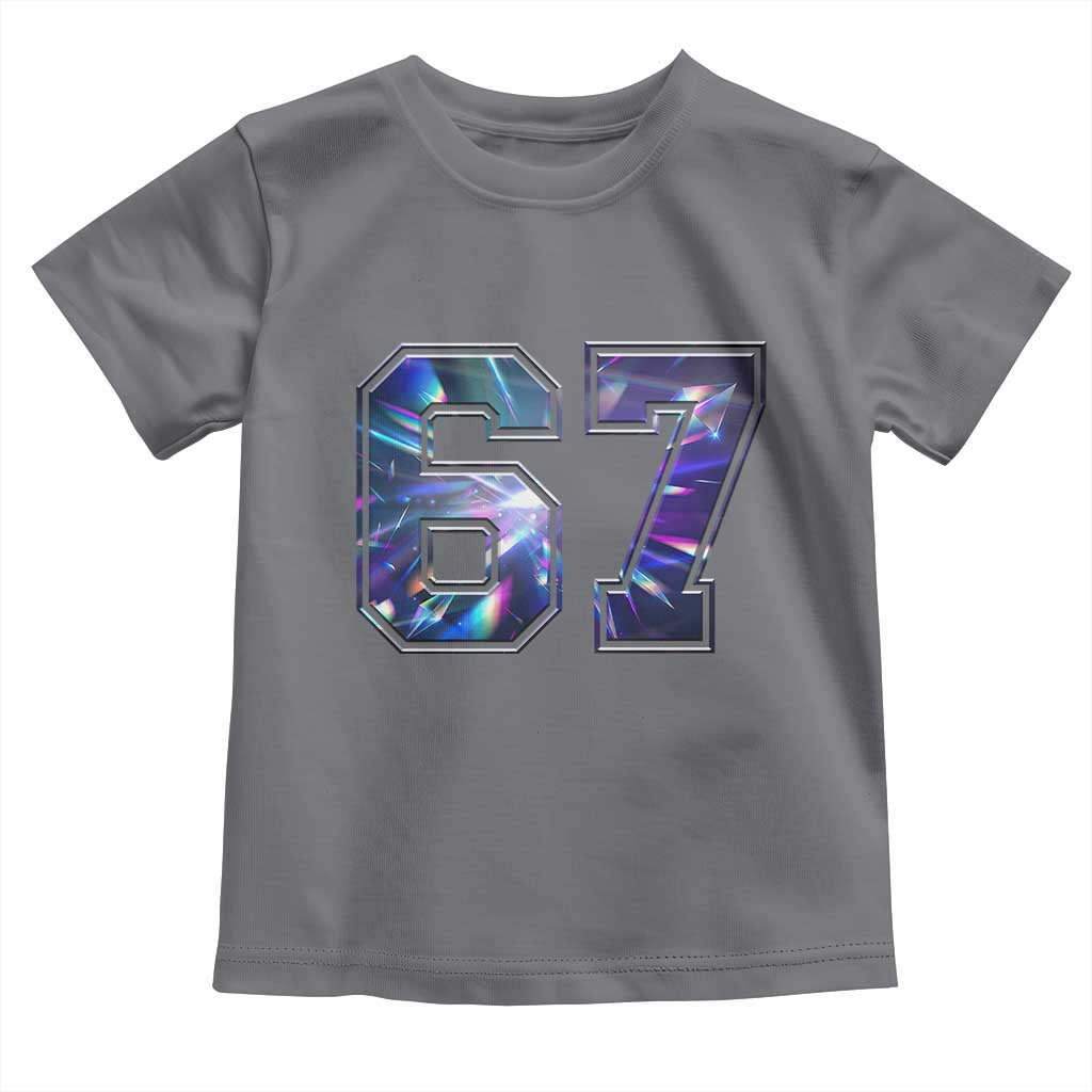 Prism Rainbow Effect Printed Toddler T Shirt Six Seven 67 Meme