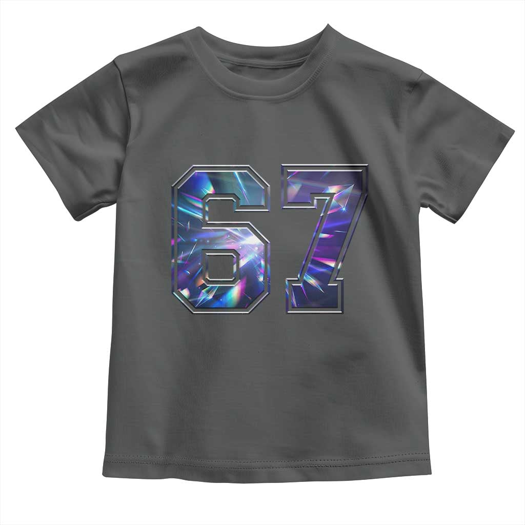 Prism Rainbow Effect Printed Toddler T Shirt Six Seven 67 Meme