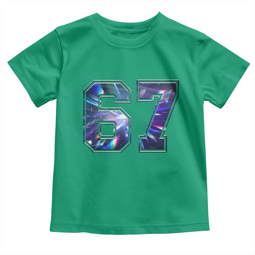 Prism Rainbow Effect Printed Toddler T Shirt Six Seven 67 Meme