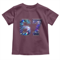 Prism Rainbow Effect Printed Toddler T Shirt Six Seven 67 Meme