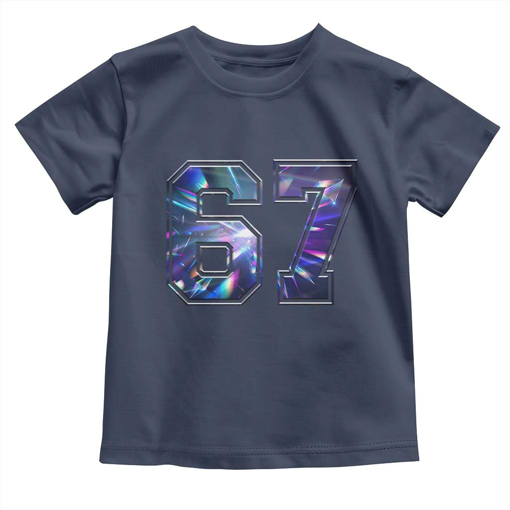 Prism Rainbow Effect Printed Toddler T Shirt Six Seven 67 Meme