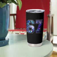 Prism Rainbow Effect Printed Tumbler Cup Six Seven 67 Meme