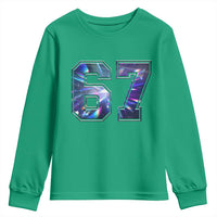 Prism Rainbow Effect Printed Youth Sweatshirt Six Seven 67 Meme