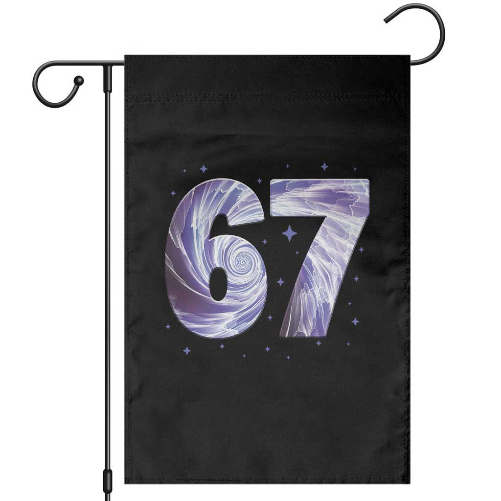 Swirl Effect Printed Six Seven Meme Garden Flag Gen Z Alpha Gift