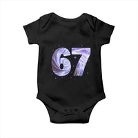 Swirl Effect Printed Six Seven Meme Baby Onesie Gen Z Alpha Gift