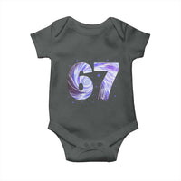 Swirl Effect Printed Six Seven Meme Baby Onesie Gen Z Alpha Gift