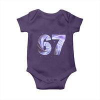 Swirl Effect Printed Six Seven Meme Baby Onesie Gen Z Alpha Gift