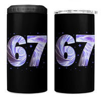 Swirl Effect Printed Six Seven Meme 4 in 1 Can Cooler Tumbler Gen Z Alpha Gift
