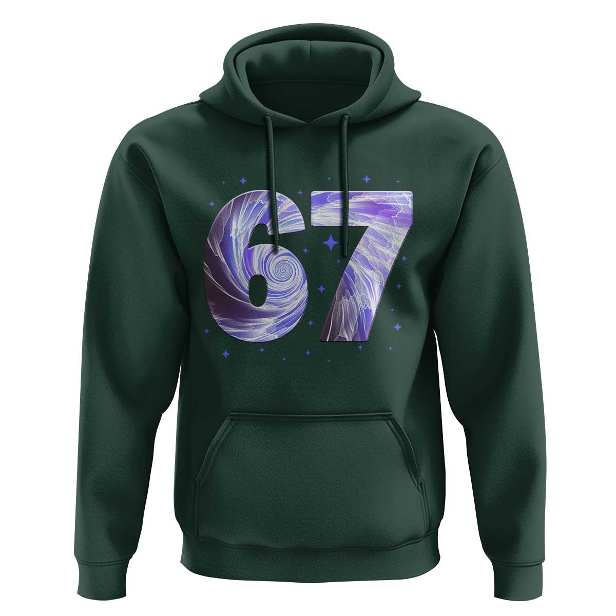 Swirl Effect Printed Six Seven Meme Hoodie Gen Z Alpha Gift