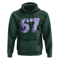 Swirl Effect Printed Six Seven Meme Hoodie Gen Z Alpha Gift