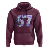 Swirl Effect Printed Six Seven Meme Hoodie Gen Z Alpha Gift