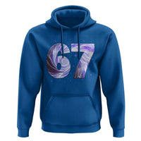 Swirl Effect Printed Six Seven Meme Hoodie Gen Z Alpha Gift