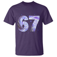 Swirl Effect Printed Six Seven Meme T Shirt Gen Z Alpha Gift