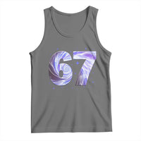 Swirl Effect Printed Six Seven Meme Tank Top Gen Z Alpha Gift