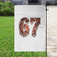 Fire Swirl Effect Printed Garden Flag Six Seven Meme