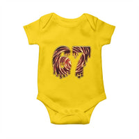 Fire Swirl Effect Printed Baby Onesie Six Seven Meme