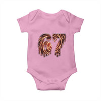 Fire Swirl Effect Printed Baby Onesie Six Seven Meme