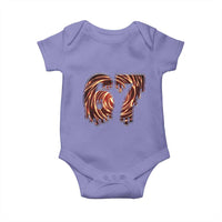 Fire Swirl Effect Printed Baby Onesie Six Seven Meme