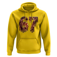 Fire Swirl Effect Printed Hoodie Six Seven Meme