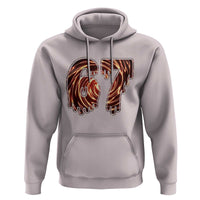 Fire Swirl Effect Printed Hoodie Six Seven Meme