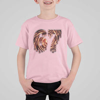 Fire Swirl Effect Printed T Shirt For Kid Six Seven Meme